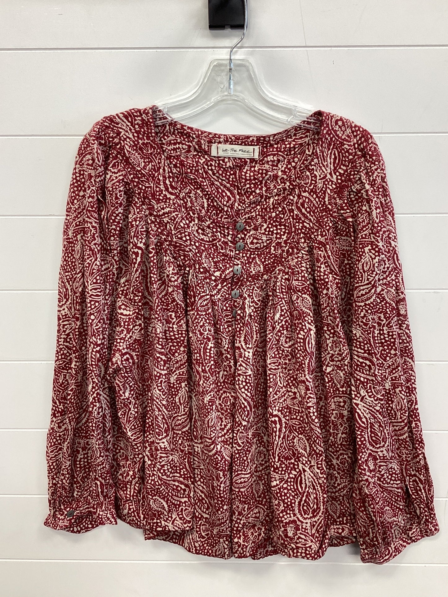 Top Ls By We The Free In Red, Size:L