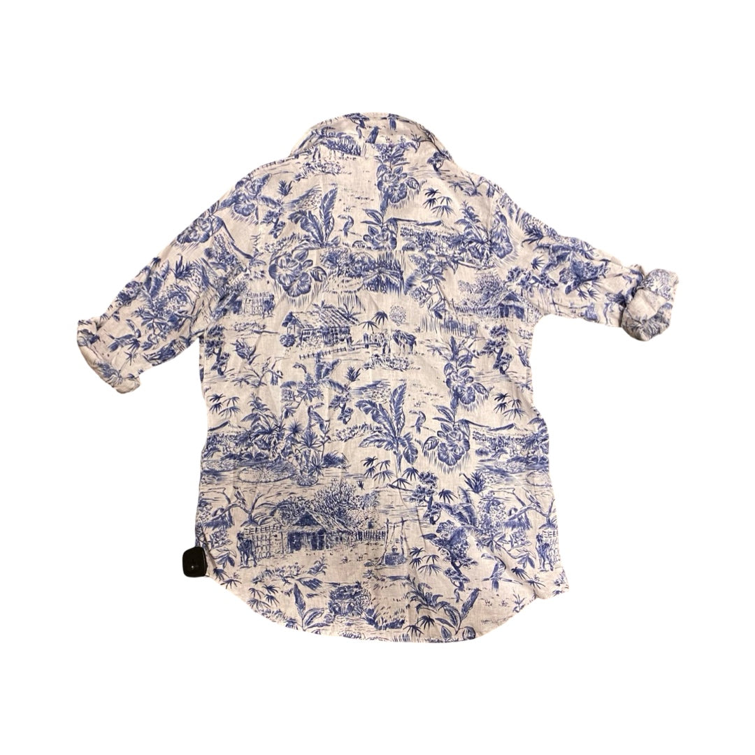 Tunic Ls By Joie In Blue & White, Size:L