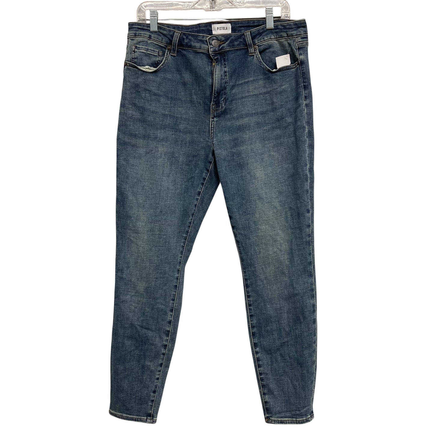 Jeans Skinny By Pistola In Blue Denim, Size:14