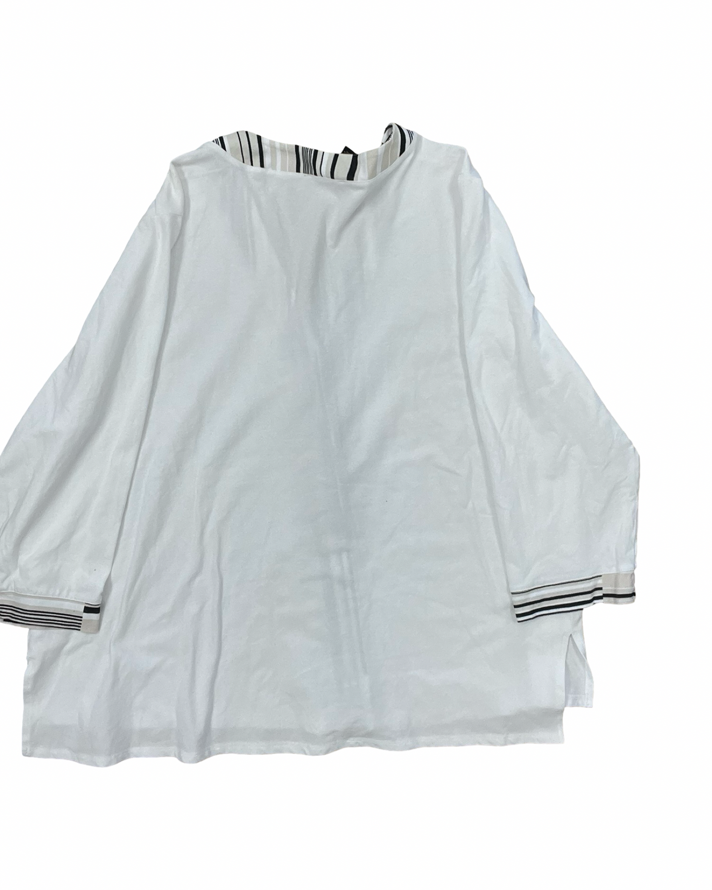 Blouse Ls By C Wonder In White, Size:3X