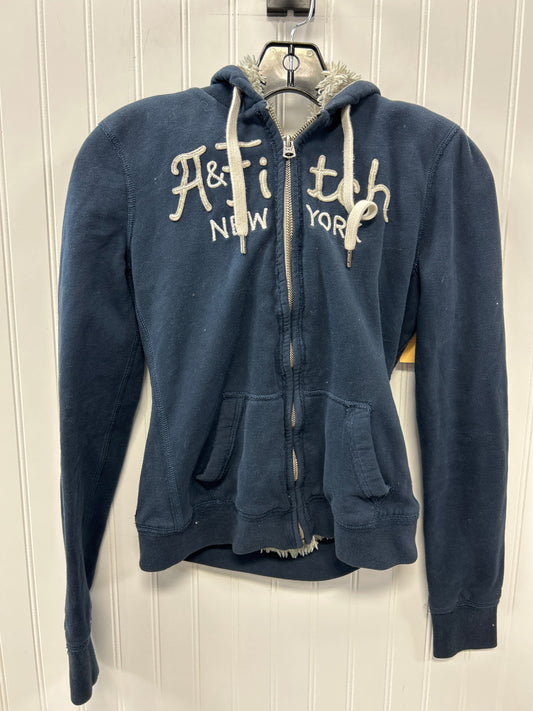 Sweatshirt Hoodie By Abercrombie And Fitch In Navy, Size:M