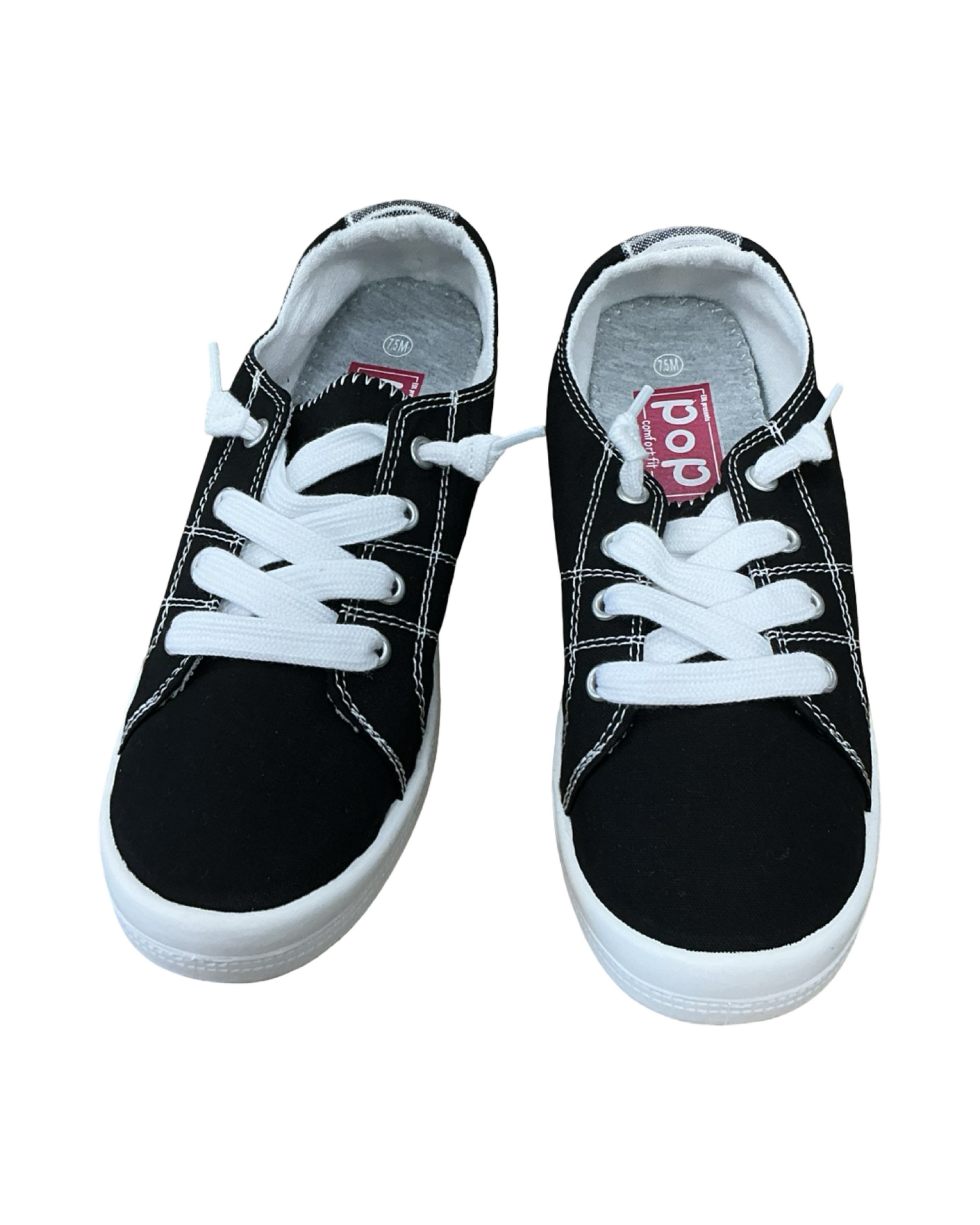 Shoes Sneakers By Clothes Mentor In Black, Size:7.5