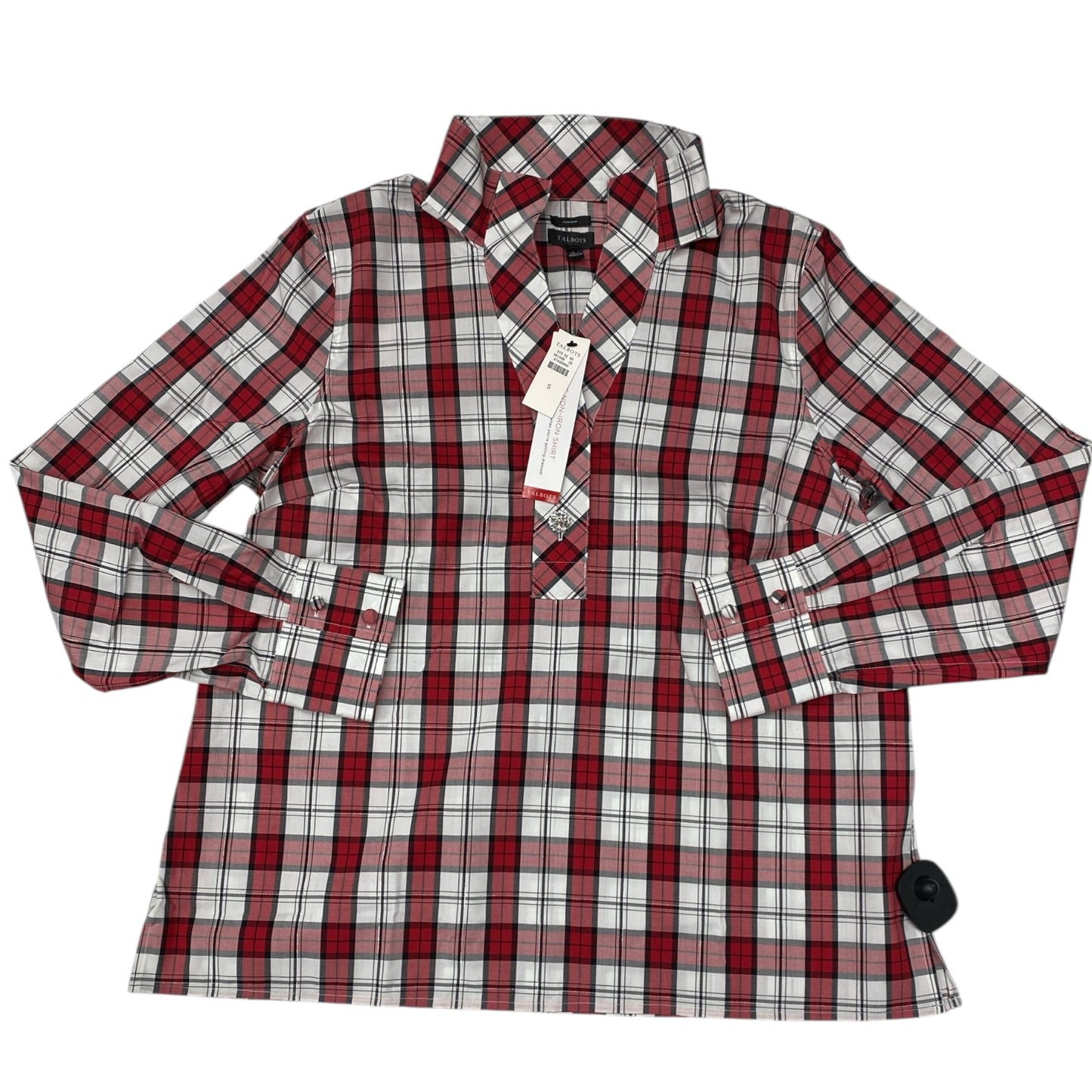 Top Ls By Talbots In Plaid Pattern, Size:S