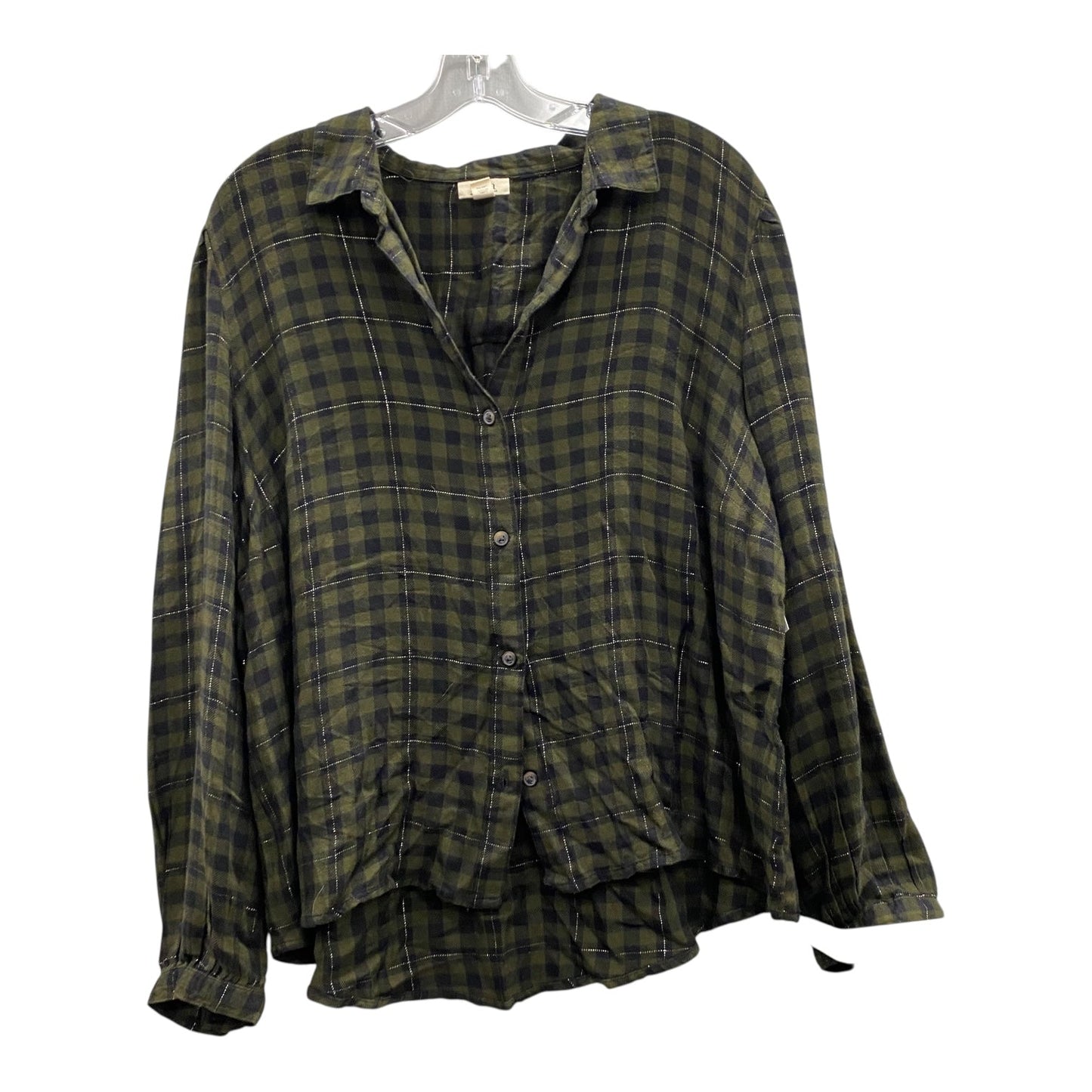 Top Ls By Ana In Green, Size:Xl