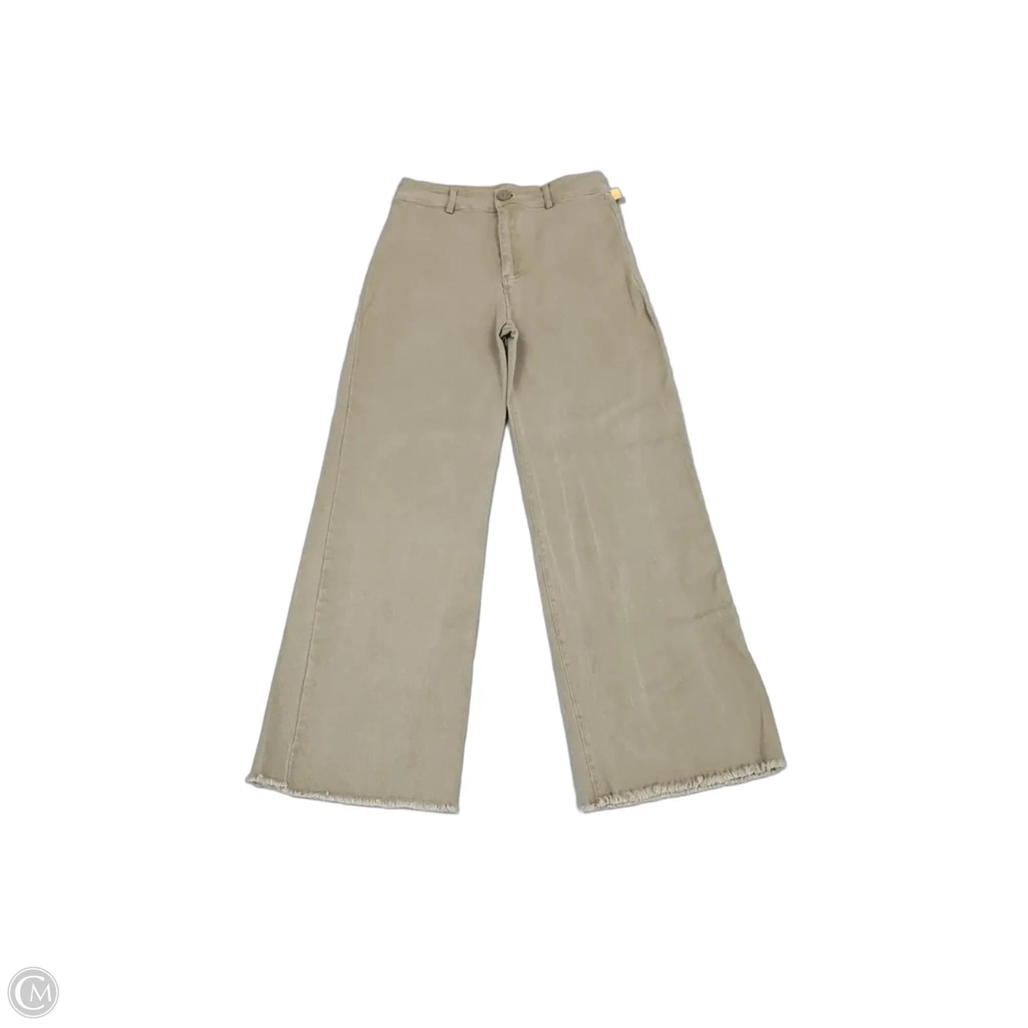 Jeans Wide Leg By Miss Love In Green Denim, Size: 8