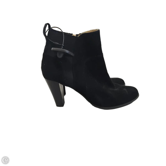 Boots Ankle Heels By Adrienne Vittadini In Black, Size: 9.5
