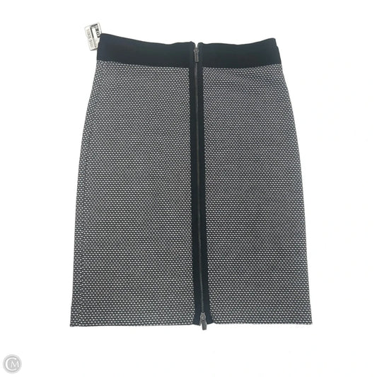 Skirt Midi By Bcbgmaxazria In Black & White, Size: M