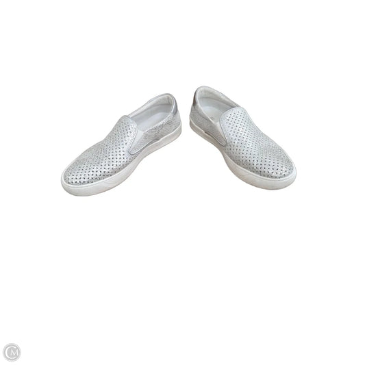 Shoes Flats By Johnston & Murphy In Silver, Size: 7.5
