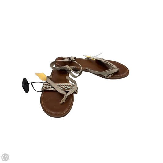 Sandals Flats By Toms In Tan, Size: 9.5