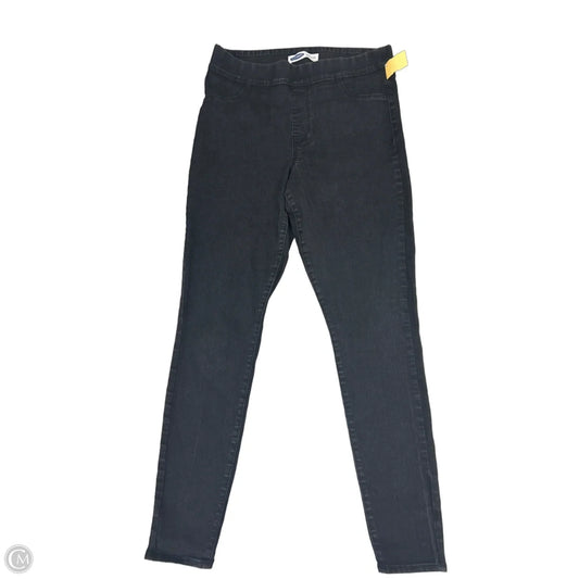 Jeans Skinny By Old Navy In Black Denim, Size: 14l