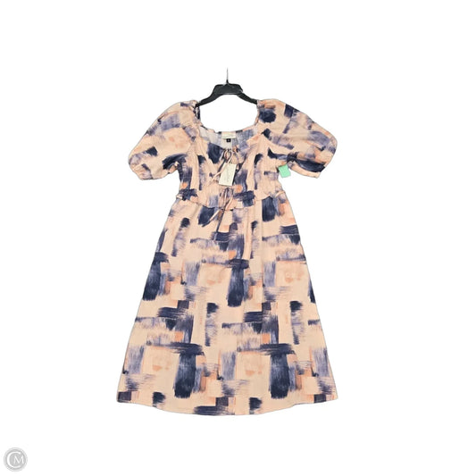 Dress Casual Midi By Universal Thread In Peach, Size: M