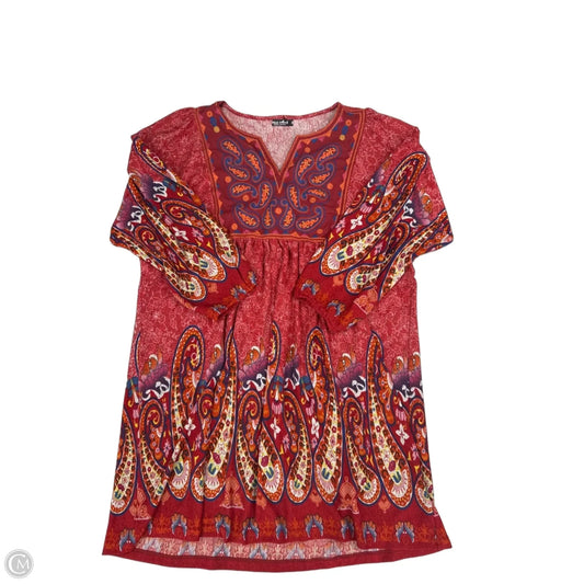 Dress Casual Short By White Mark In Red, Size: 3x