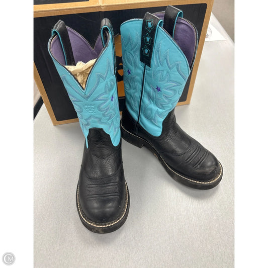 Boots Western By Ariat In Teal, Size: 9
