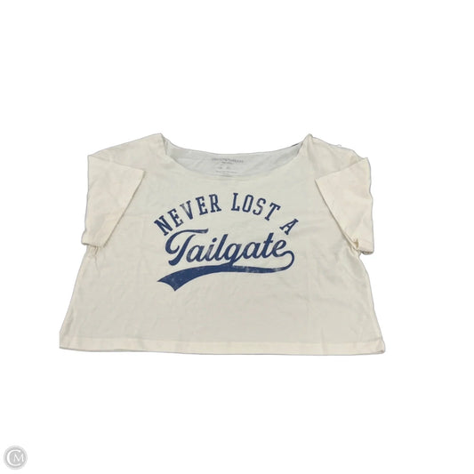 Top Short Sleeve Basic By Grayson Threads In Cream, Size: Xs