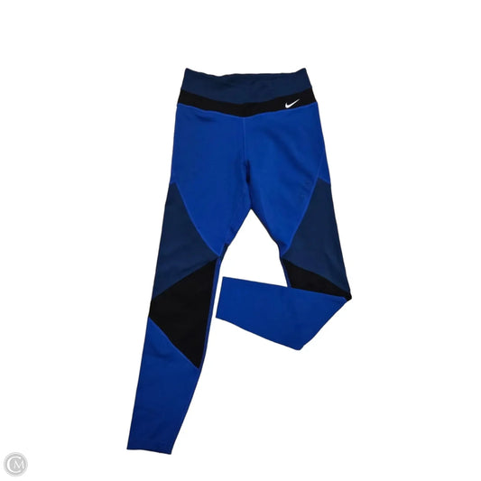 Athletic Leggings By Nike In Blue, Size: S