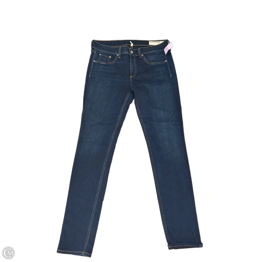 Jeans Skinny By Rag And Bone In Blue Denim, Size: 12