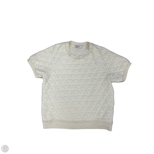Top Short Sleeve By Stateside In Cream, Size: S