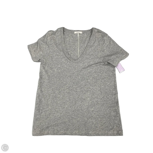 Top Short Sleeve By Rag And Bone In Grey, Size: L