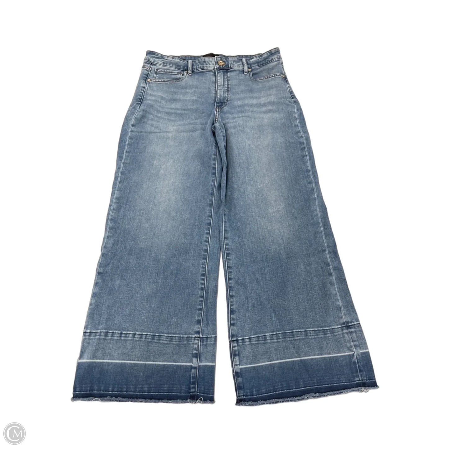 Jeans Wide Leg By White House Black Market In Blue Denim, Size: 12l