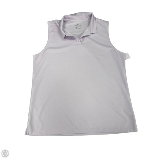 Athletic Tank Top By Nike In Purple, Size: Xl