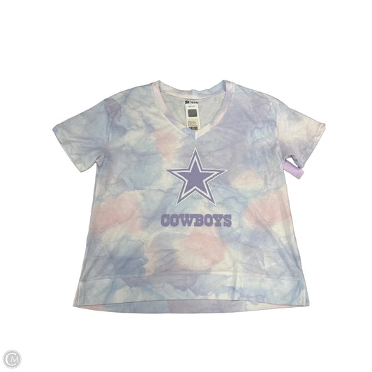 Top Short Sleeve By Nfl In Tie Dye Print, Size: M