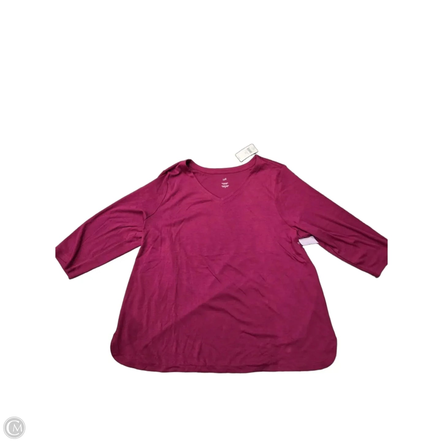 Top Long Sleeve By J. Jill In Purple, Size: 2x