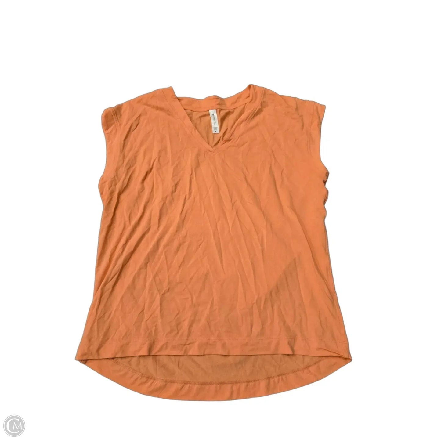 Top Short Sleeve By Athleta In Orange, Size: M