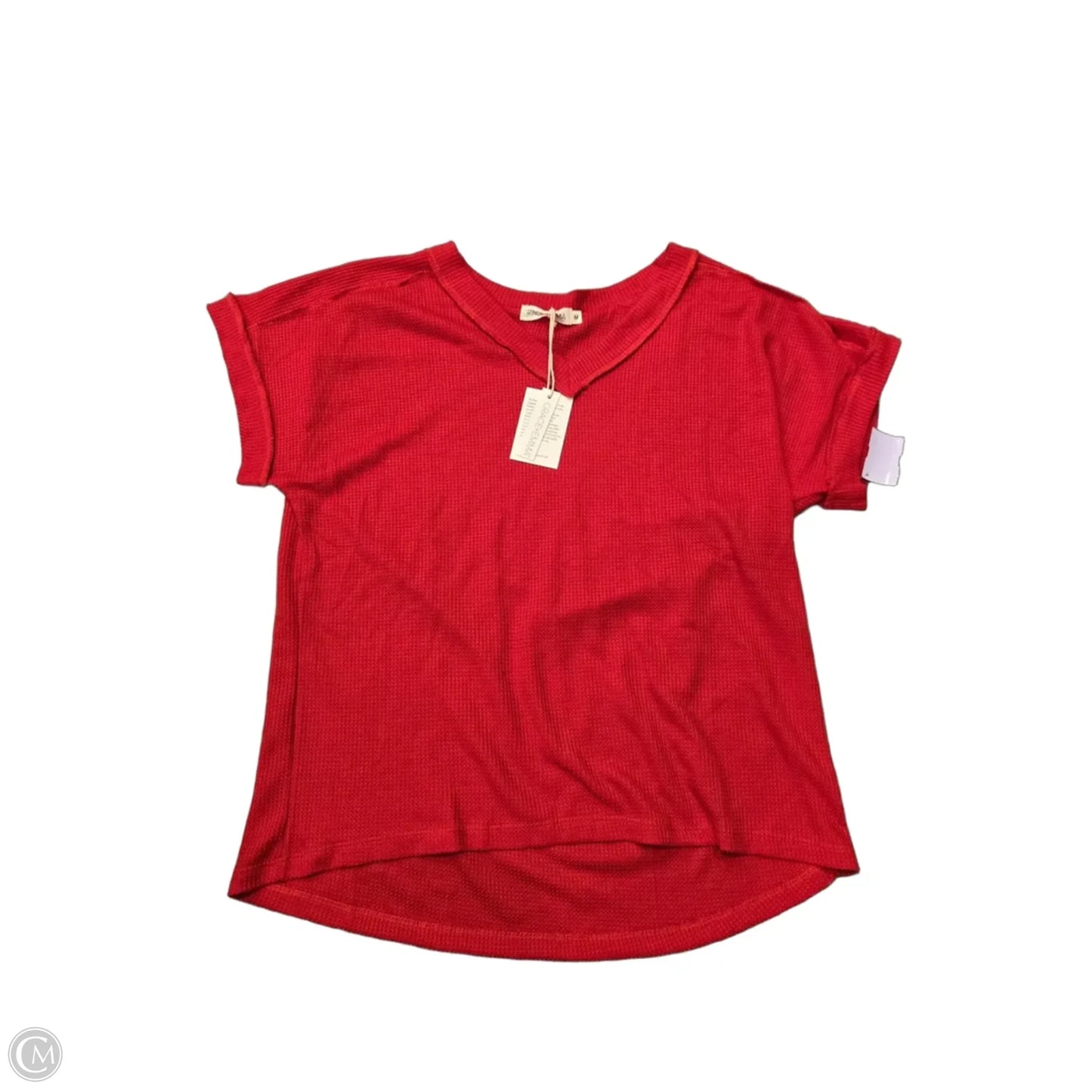 Athletic Top Short Sleeve By Athleta In Orange, Size: M