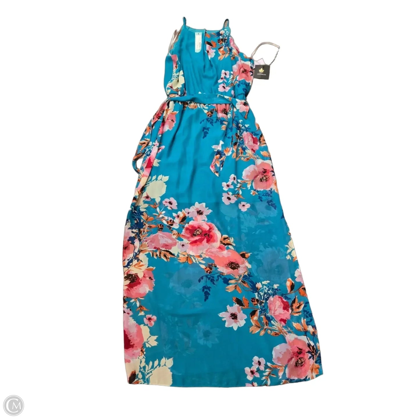 Dress Casual Maxi By Fortune & Ivy In Teal, Size: L