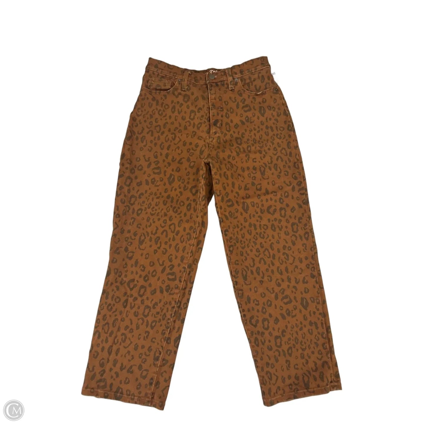 Jeans Straight By Universal Thread In Brown Denim, Size: 8