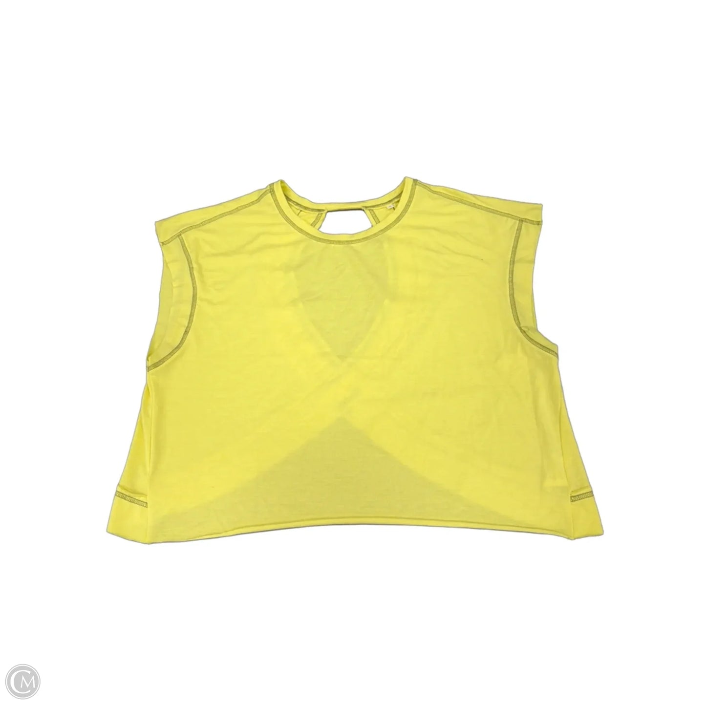 Top Sleeveless By Cmf In Yellow, Size: S
