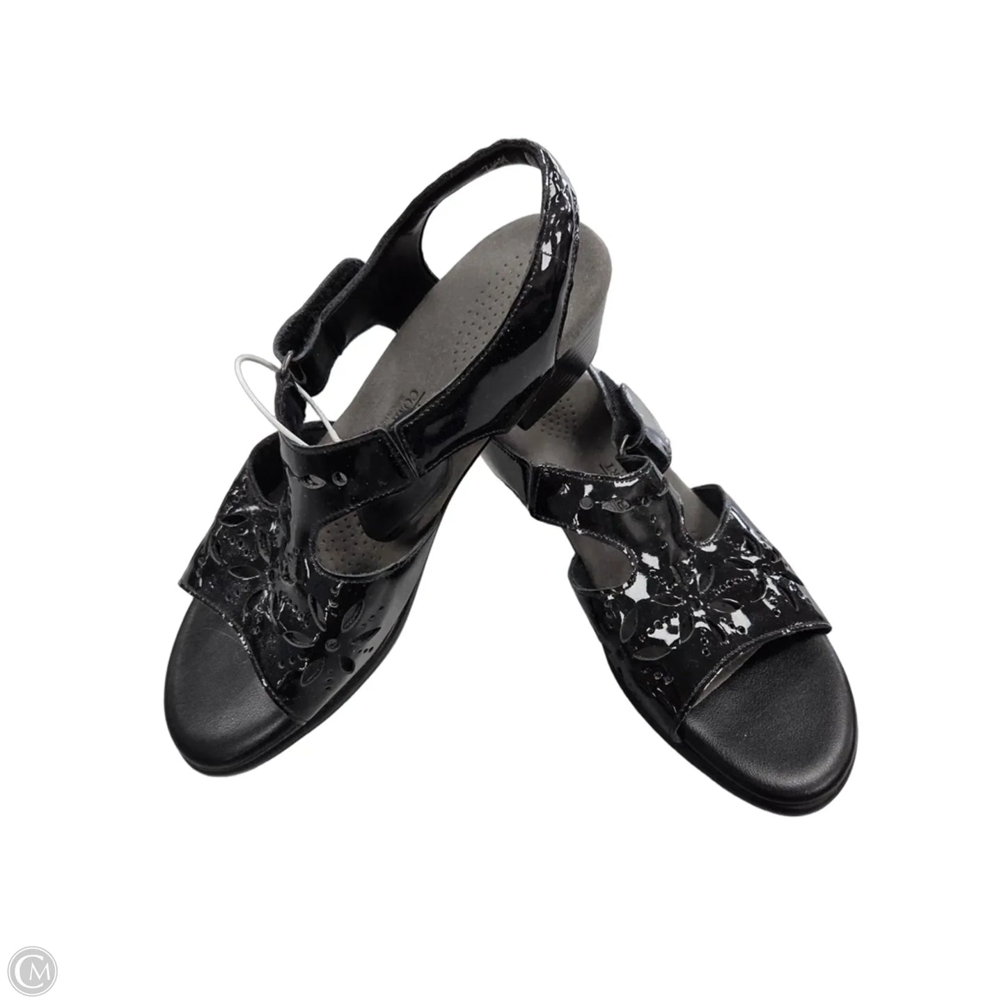 Sandals Heels Block By Sas In Black, Size: 7.5