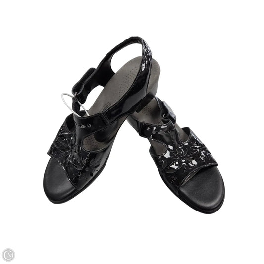 Sandals Heels Block By Sas In Black, Size: 7.5
