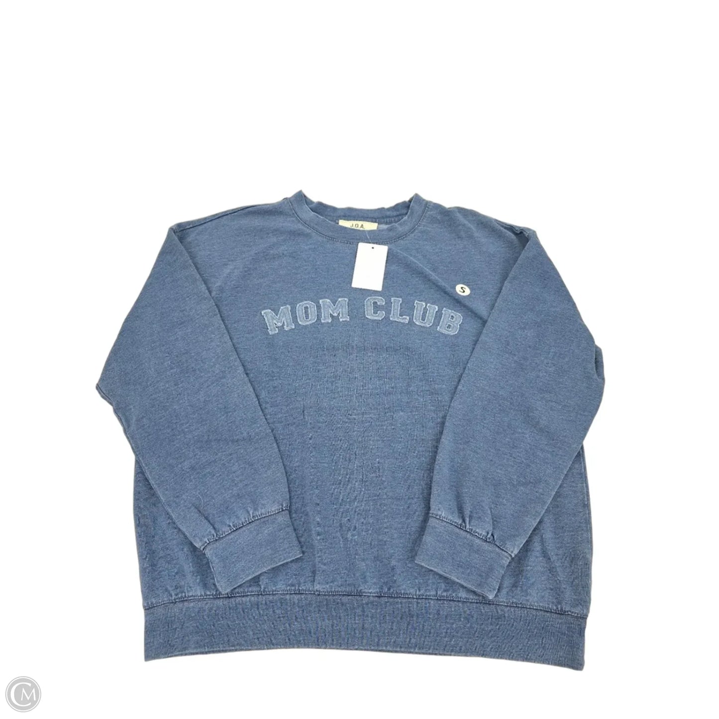 Sweatshirt Crewneck By Joa In Blue, Size: S