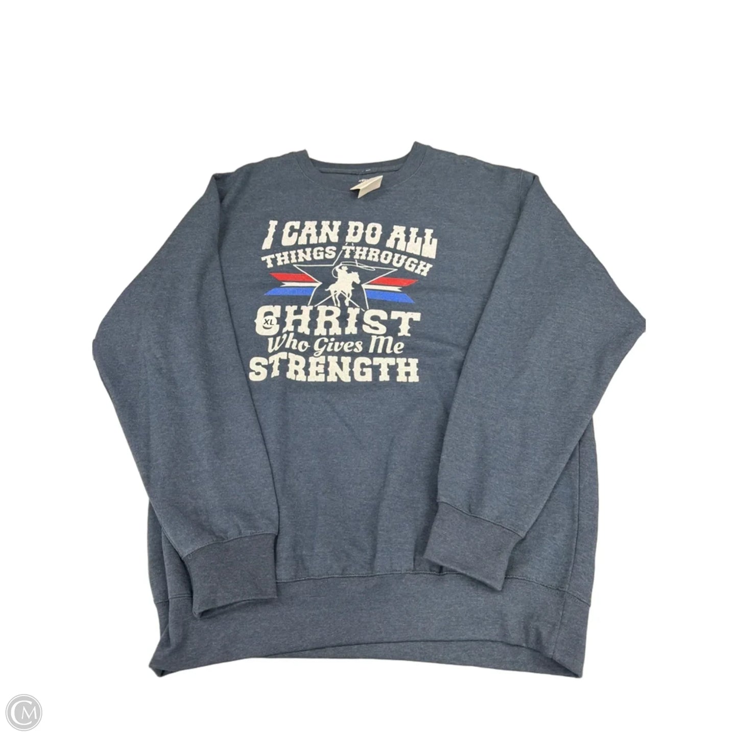 Sweatshirt Crewneck By Cmf In Blue, Size: Xl
