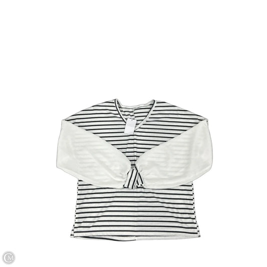 Blouse Long Sleeve By Cmf In Black & White, Size: S