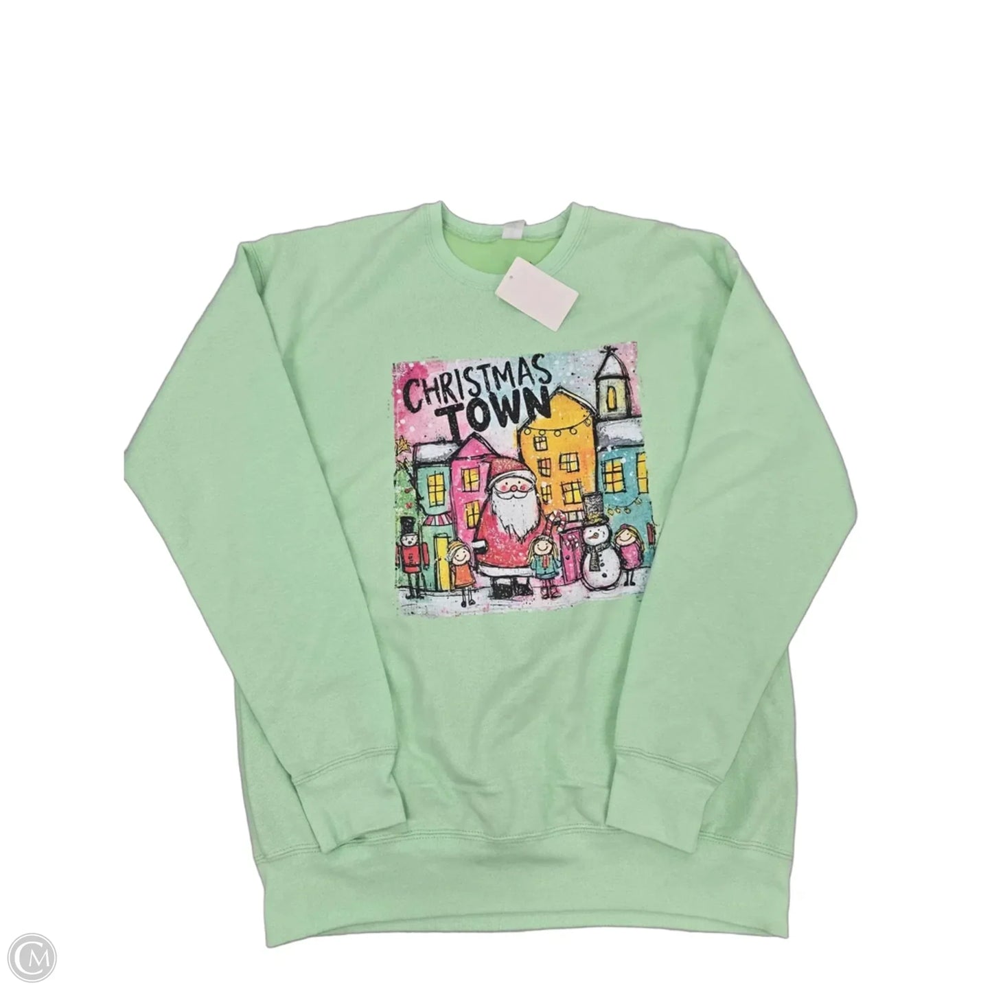 Sweatshirt Crewneck By Cmf In Green, Size: S
