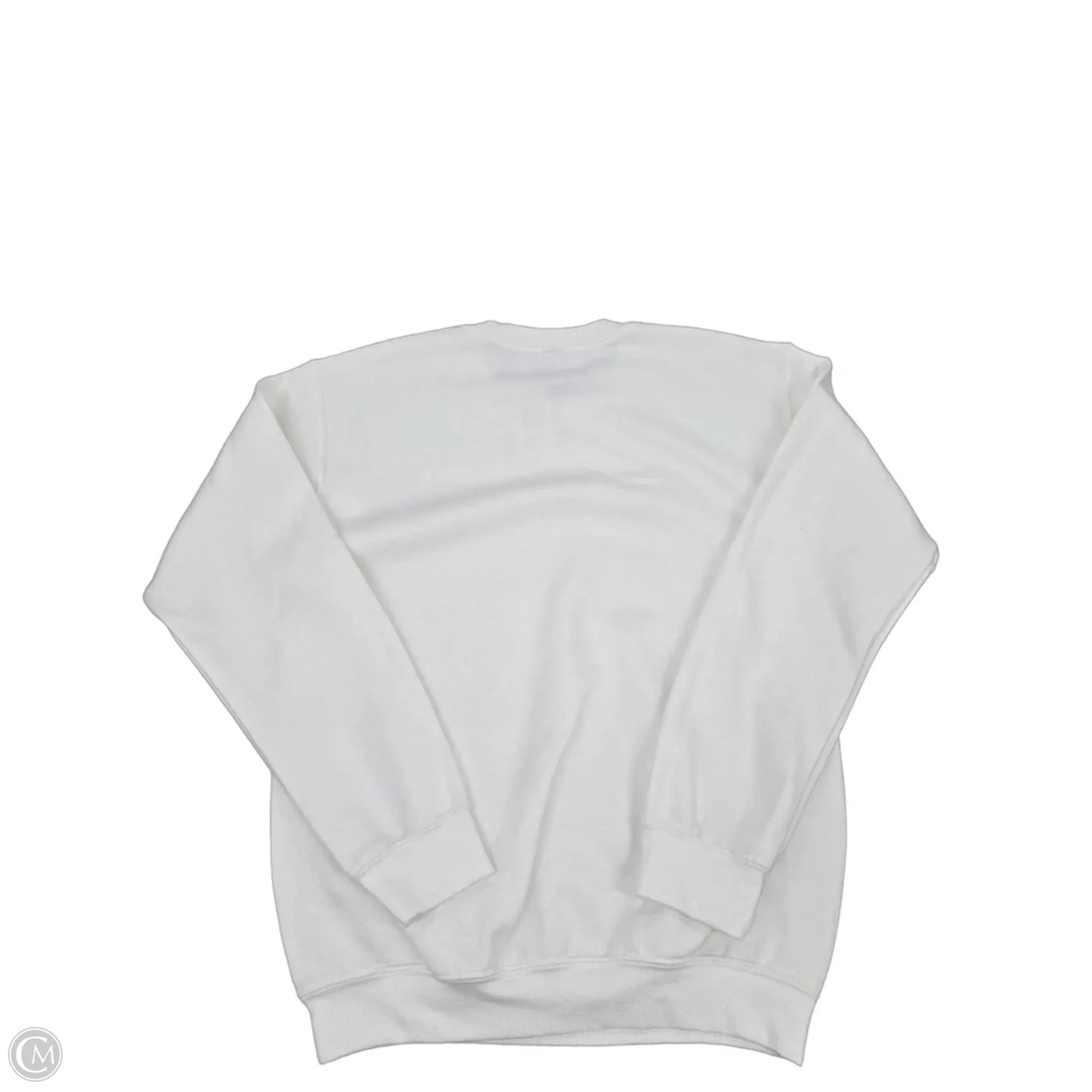 Sweatshirt Crewneck By Gildan In White, Size: S