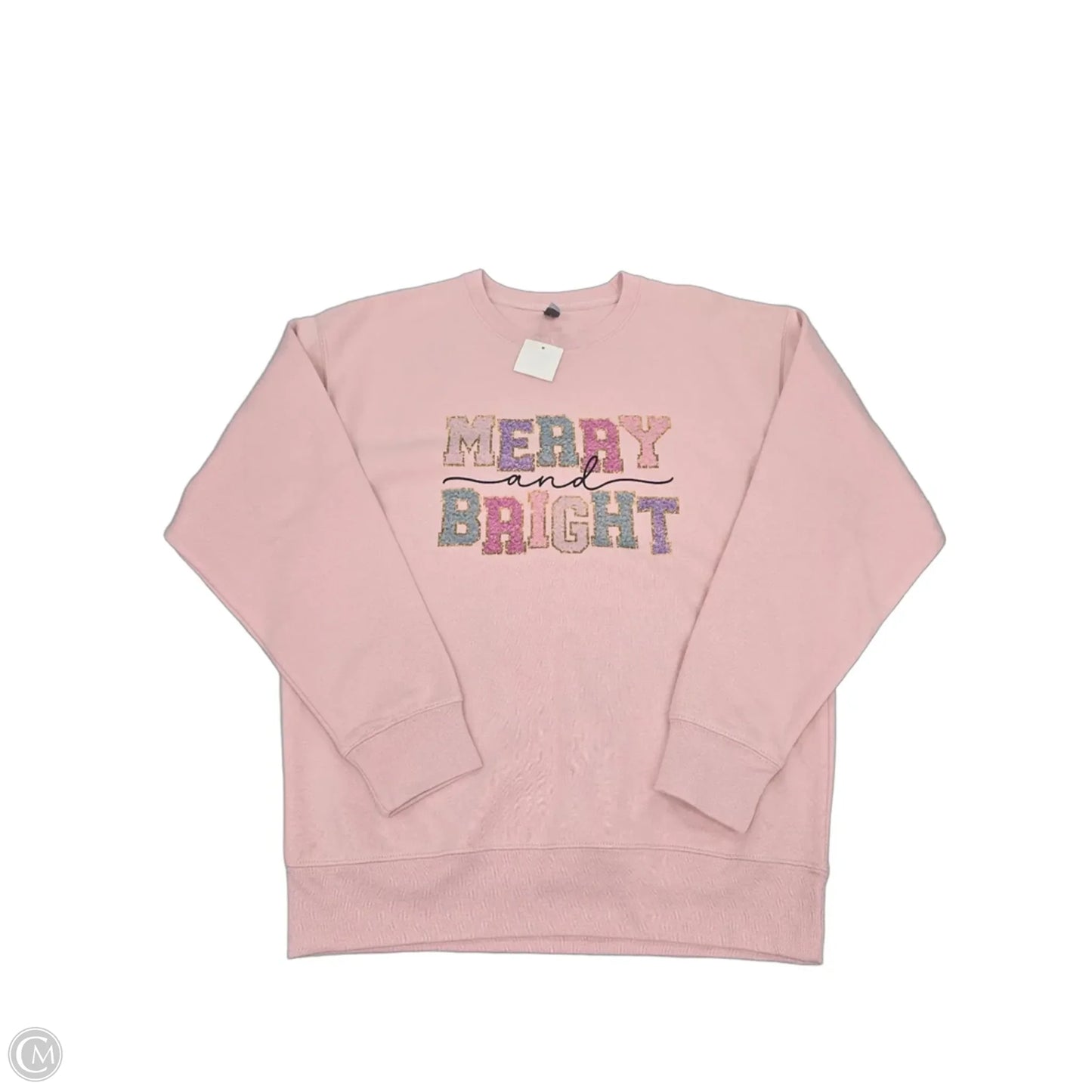 Sweatshirt Crewneck By Cmf In Pink, Size: M