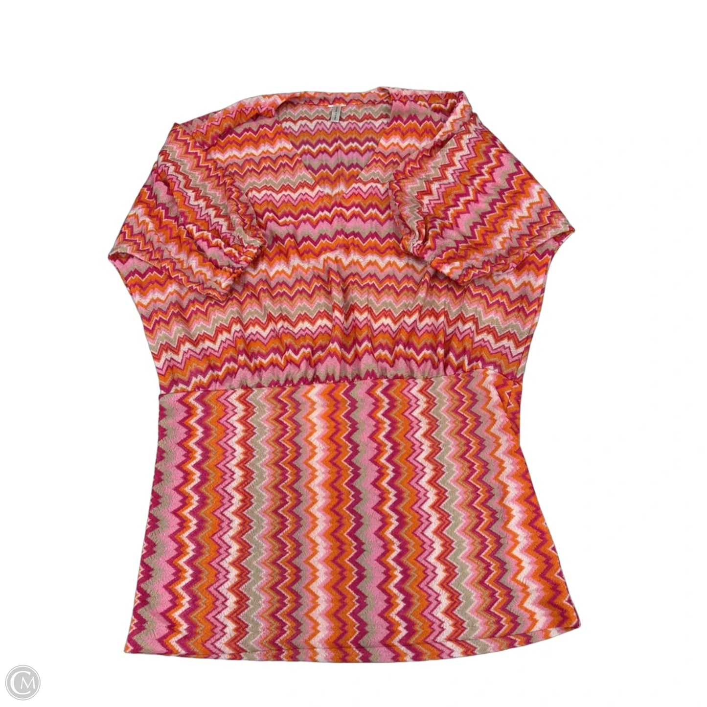 Dress Casual Short By Trina Turk In Orange & Pink, Size: M