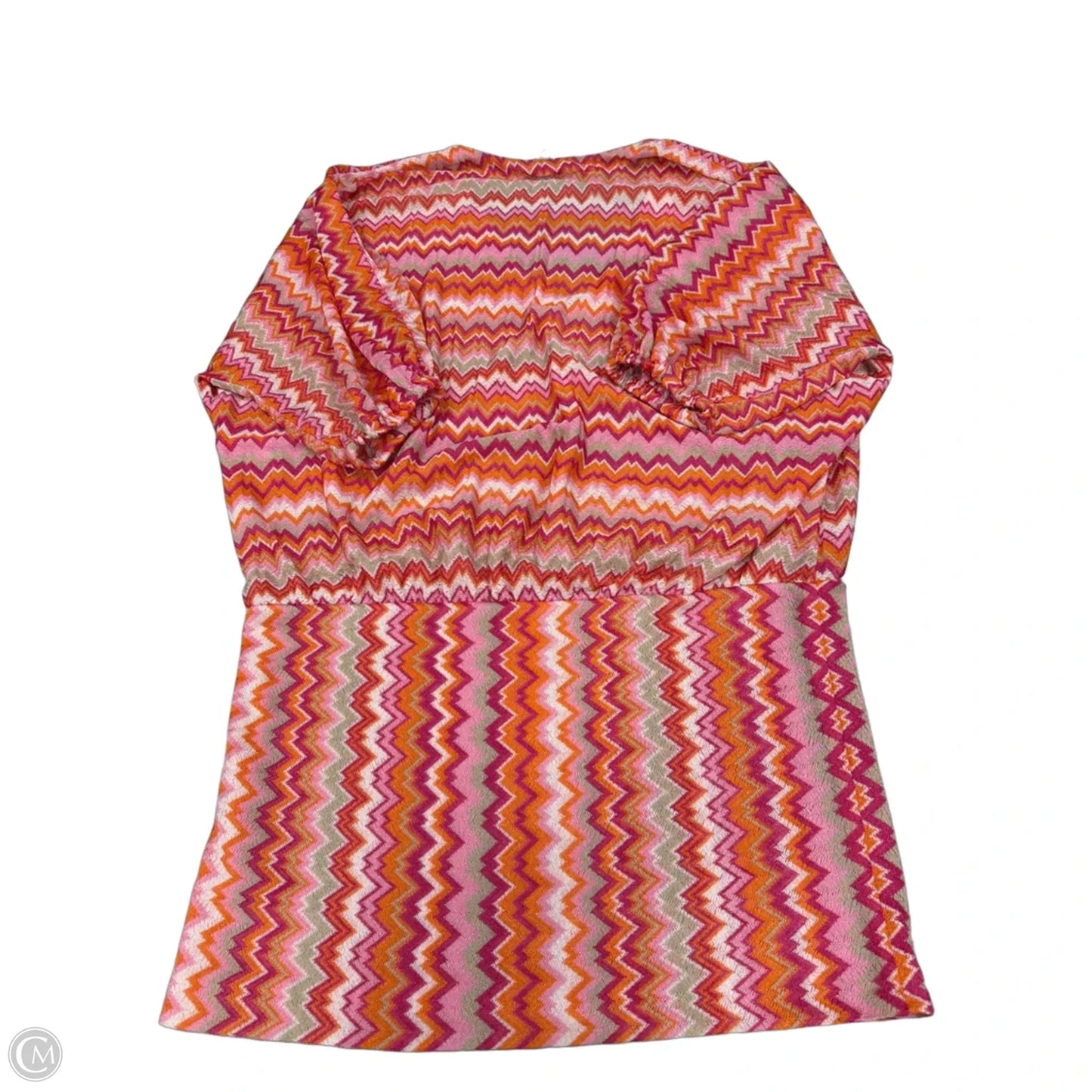 Dress Casual Short By Trina Turk In Orange & Pink, Size: M