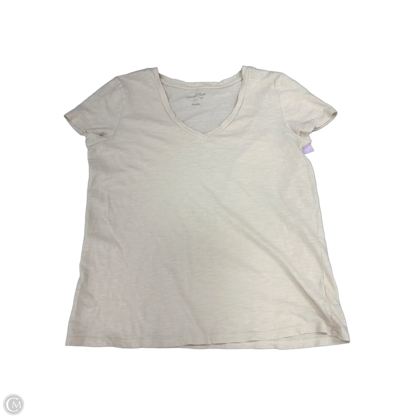 Top Short Sleeve By Universal Thread In Cream, Size: L