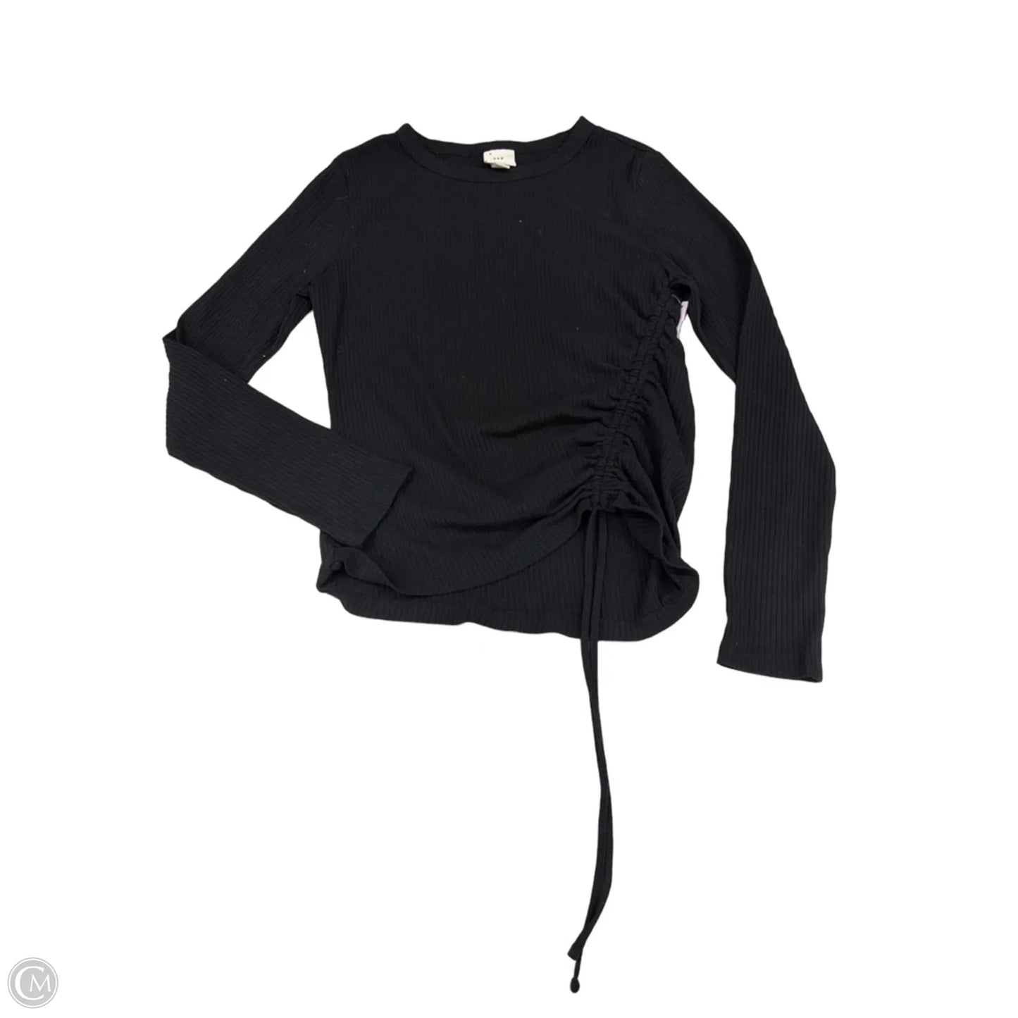 Top Long Sleeve Basic By A New Day In Black, Size: S
