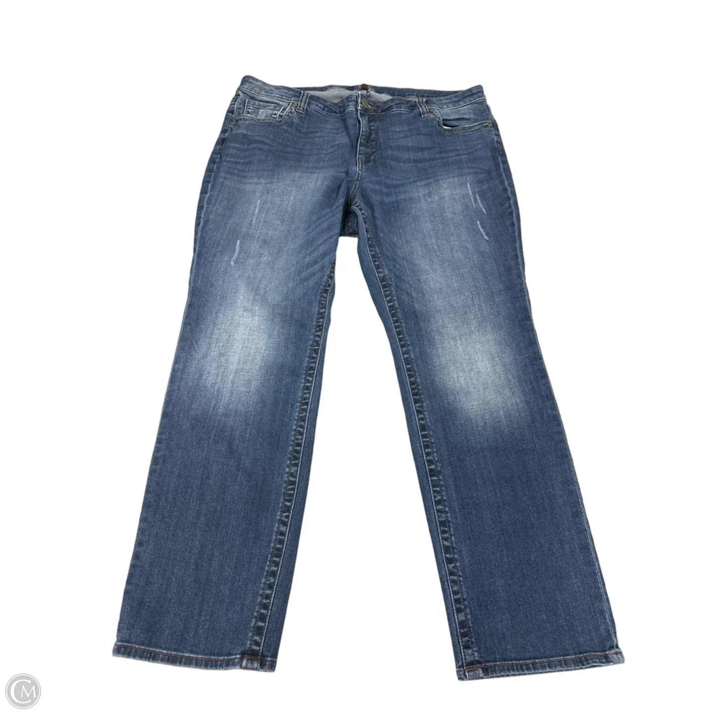 Jeans Straight By Kut In Blue Denim, Size: 20w
