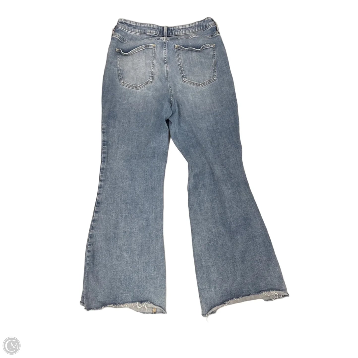 Jeans Flared By Ava & Viv In Blue Denim, Size: 14