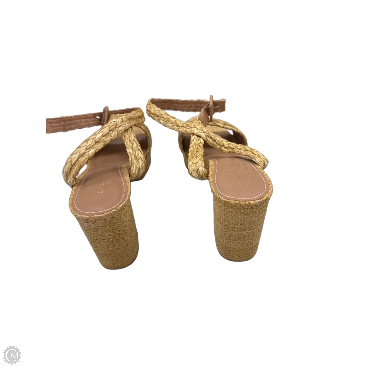 Sandals Heels Block By Chinese Laundry In Tan, Size: 10