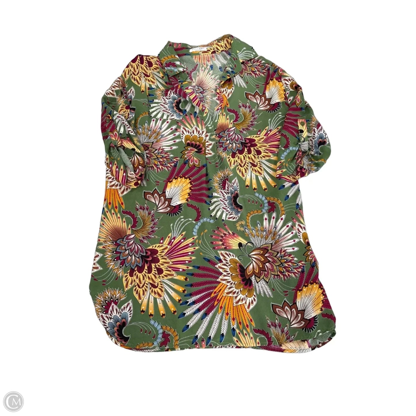 Dress Casual Short By Ekouaer In Green, Size: L