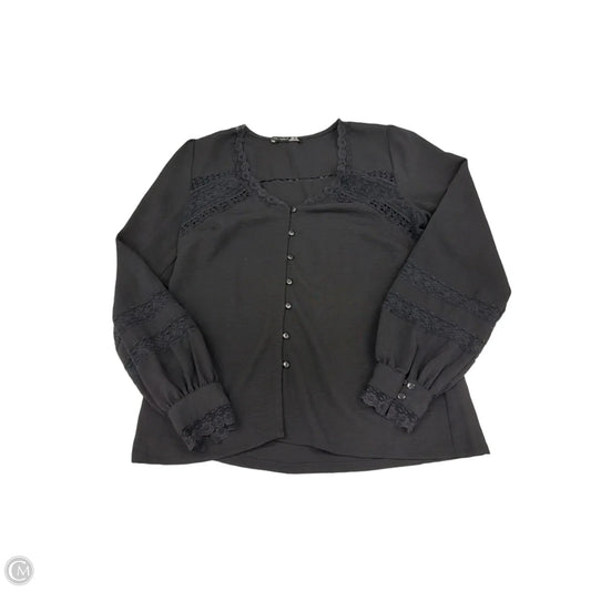 Top Long Sleeve By Black Tape In Black, Size: Xs