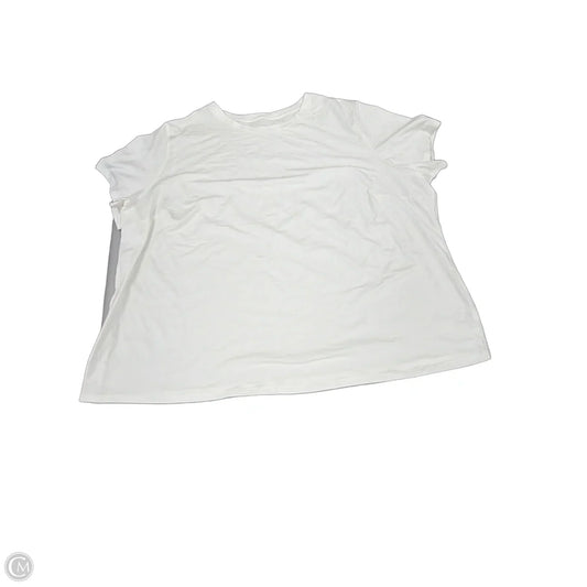 Top Short Sleeve Basic By A New Day In White, Size: 4x