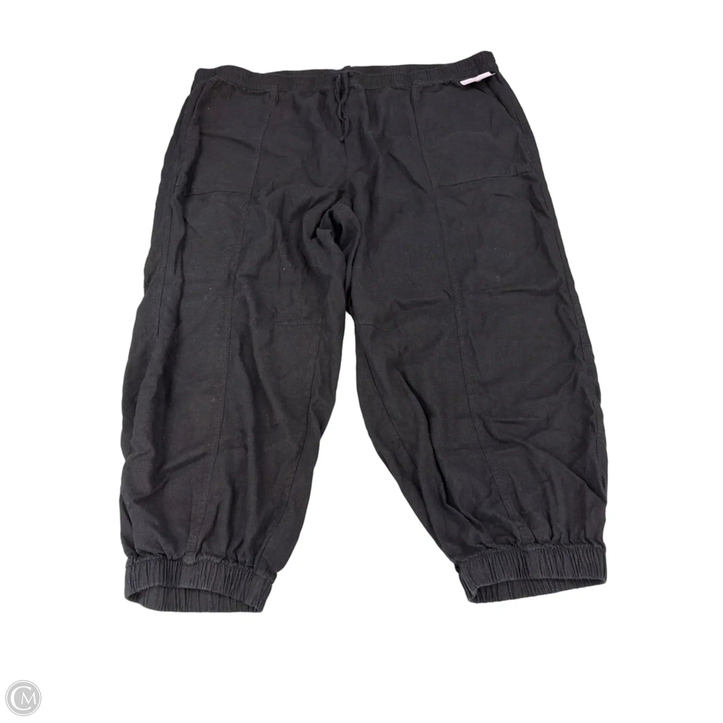Pants Linen By Old Navy In Black, Size: 3x